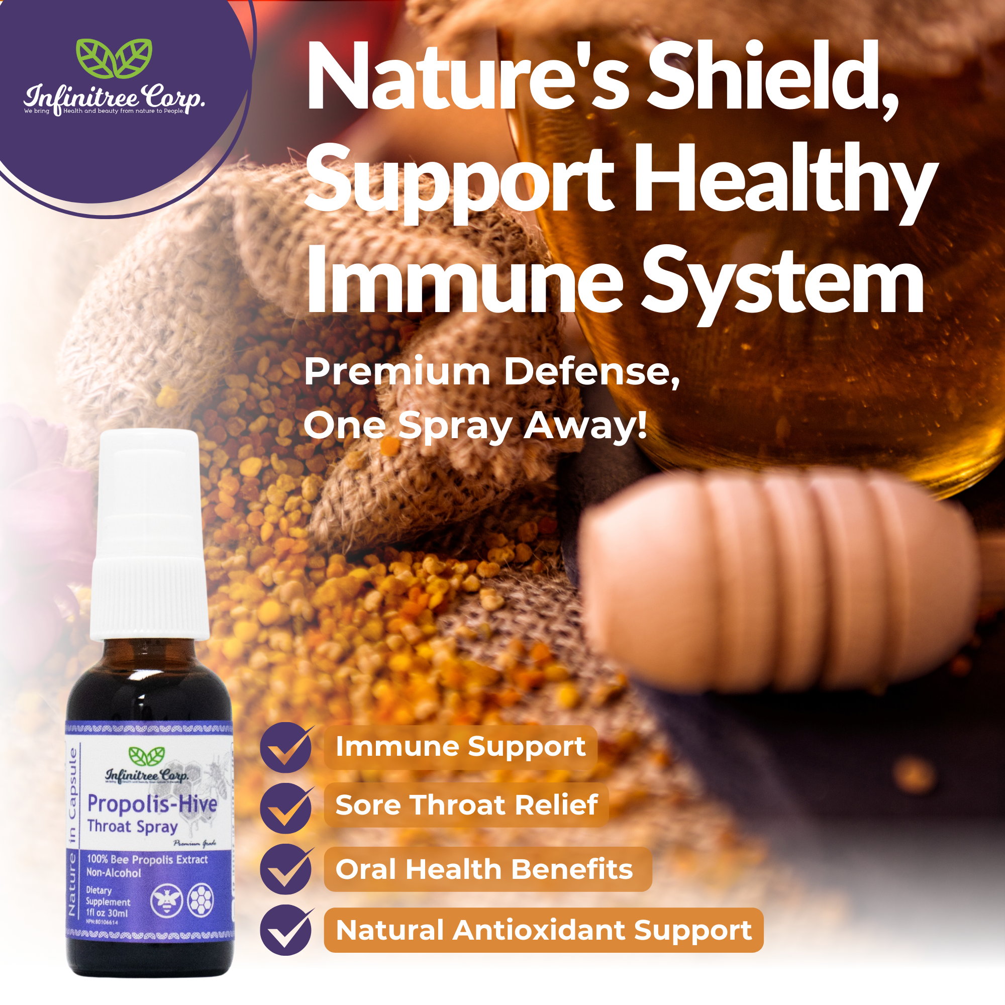 Bee Propolis Hive Spray 30ML