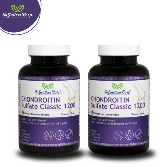 (Set of 2) Chondroitin Sulfate Classic 1200 120 Capsules