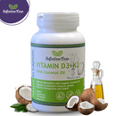 Vitamin D3+K2 with Coconut Oil 120 Softgels-1