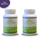 (Set of 2) Vitamin D3+K2 with Coconut Oil 120 Softgels-1