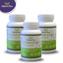 (Set of 3) Vitamin D3+K2 with Coconut Oil 120 Softgels-1